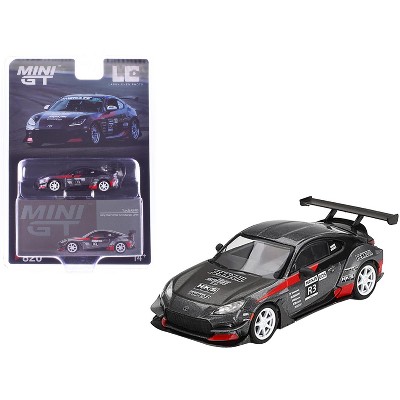 Toyota GR86 #R3 "Larry Chen's HKS Turbocharged GR86" Gray Metallic with Graphics Limited Ed 1/64 Diecast Model Car by Mini GT