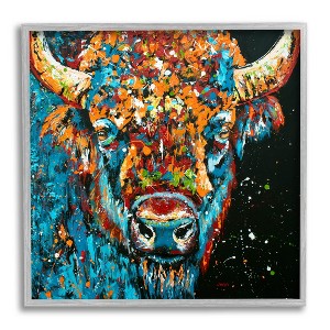 Stupell Industries Modern Bison Street Style Framed Giclee Art - 1 of 4