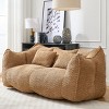 Chenille Double Bean Bag Sofa with Armrests and Foam Core, Square Recliner Seat for Indoor Relaxation and Gaming-Baofuwish - 2 of 4