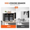 VEVOR Wood Literature Organizer, 12 Compartments, File Sorter with Removable Shelves, Mailboxes Slot for Office Home Classroom,EPA Certified - 3 of 4