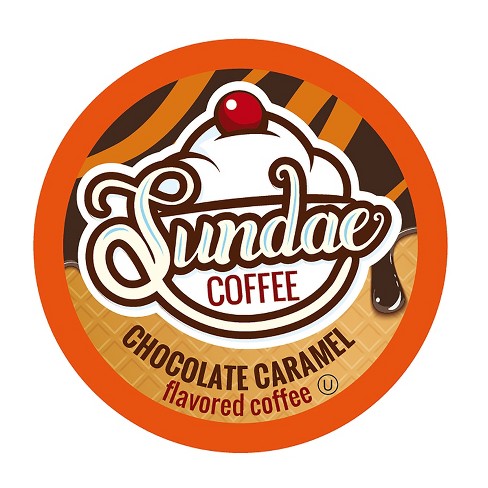 Sundae Ice Cream Flavored Coffee Pods, for 2.0 Keurig,Chocolate Caramel,48 Count - image 1 of 4