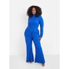 Rebdolls Women's Virgo Popcorn Smocking Side Split Top - 2 of 3