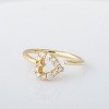 Jewelry Avalanche 20G 14K Gold 0.11ctw Diamond Heart Nose Hoop Ring, Twist-open 5/16"(8mm) - 4 of 4