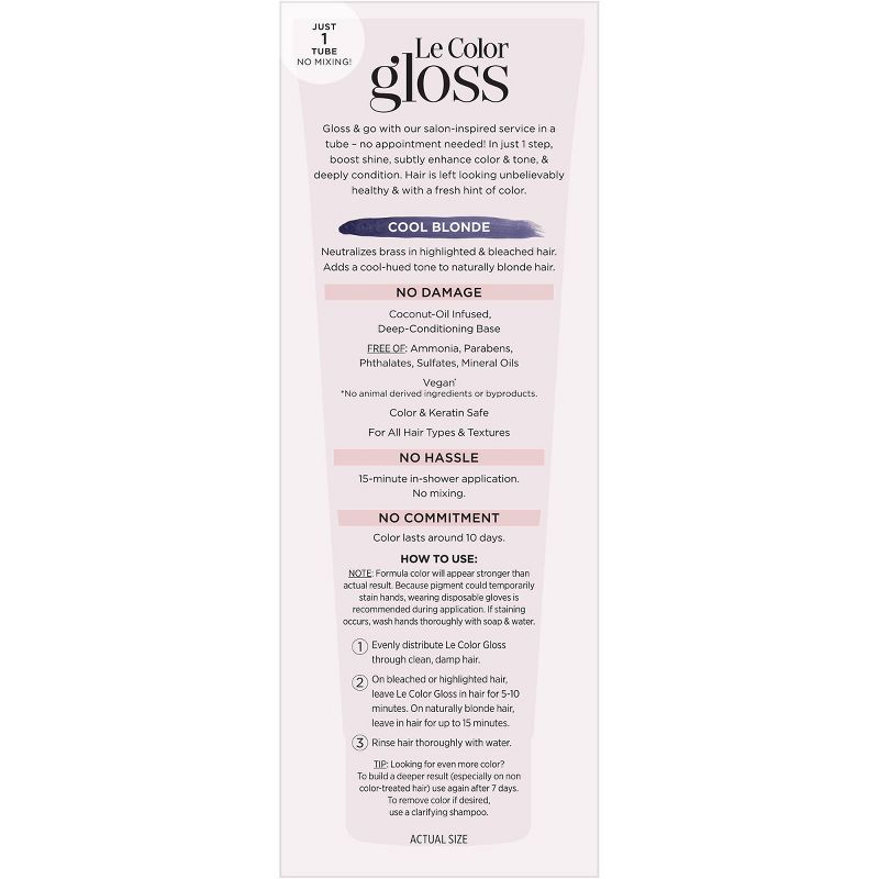 L'Oreal Paris Le Color Gloss One Step In-Shower Toning Gloss - 4 fl oz, 3 of 10