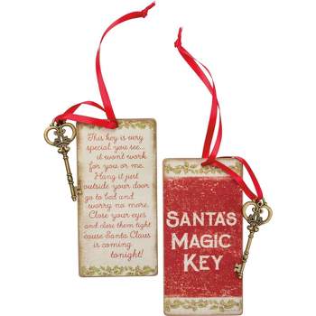 Primitives by Kathy Santa's Magic Key Vintage Ornament