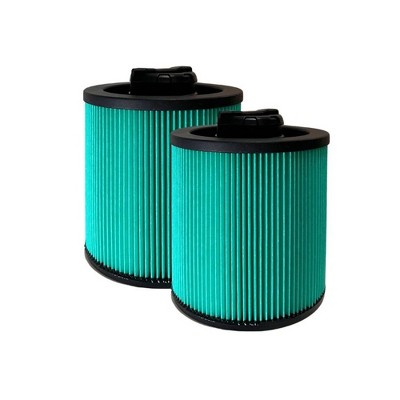 Nispira DXVC6914 HEPA Vacuum Filter, Fits 6-16 Gallon Wet/Dry Vacuums. Compatible with DeWalt DXV06P  DXV10P DXV10SA  DXV14P DXV16P DXV16PA Pack of 2