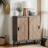 Hommoo 5-Tier Shoe Cabinet with Sliding Doors - 3 of 4