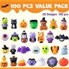 Joyfy 100 Pcs Halloween Squishy Toys, Halloween Kawaii Sensory Stress Relief Toys Party Favors Decor, Trick or Treats Goodie Bag Fillers Prizes - 2 of 4