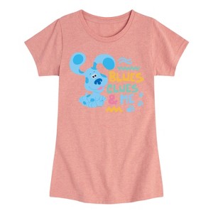 Girls' - Blue's Clues & You! - Blue's Clues & Me Fitted Short Sleeve Graphic T-Shirt - 1 of 3