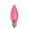 Northlight C7 Faceted LED Christmas Replacement Bulbs - Pink - Pack of 4 - 2 of 2