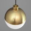 Progress Lighting, Globe Collection, 1-Light Pendant, Brushed Nickel, Opal Glass Shade - 3 of 4