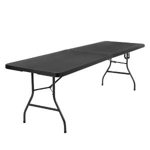 Sugift Folding Table Portable Heavy Duty Plastic Fold-in-half Utility ...