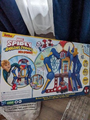 Marvel Spidey and His Amazing Friends Web-Spinners Web-Quarters Kids  Playset with Multiple Features - Marvel