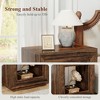 Wooden Square Side Table/End Table Storage Nightstand for Bedroom and Living Room 25.6"H*23.62"L*15.75"D - 4 of 4
