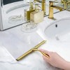 Home Mart Goods Gold Stainless Steel Window Bathroom Cleaning Squeegee - 10" - 2 of 4