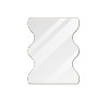 Wooakway 35.4"H 29.5"W Metal Accent Mirror Novelty Wall Mirror Asymmetrical Bathroom/Vanity Mirror Vertical/Horizontal Mounting - 2 of 4