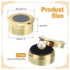 Unique Bargains Acrylic Foam Cushion Mini Diamond Display Boxes with Clear Top Lid 3 Pcs 1.2" x 0.6" - 2 of 4