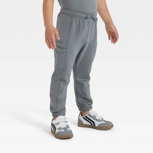 Toddler Boys' Washed French Terry Jogger Pants - Cat & Jack™ - 1 of 4