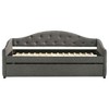 Twin Size Upholstered Daybed with Trundle for Bedroom - 2 of 4