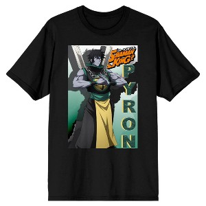 Shaman King Pyron Crew Neck Short Sleeve Men's Black T-shirt - 1 of 4