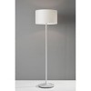 60" Oslo Collection Floor Lamp White - Adesso: Scandinavian Style, Japanese Paper Shade - 2 of 3