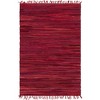 Unique Loom Chindi Cotton Striped Geometric Indoor Hand Made Fringe Area Rug - 2 of 4