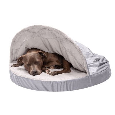 FurHaven Wave Fur & Velvet Snuggery Orthopedic Dog Bed
