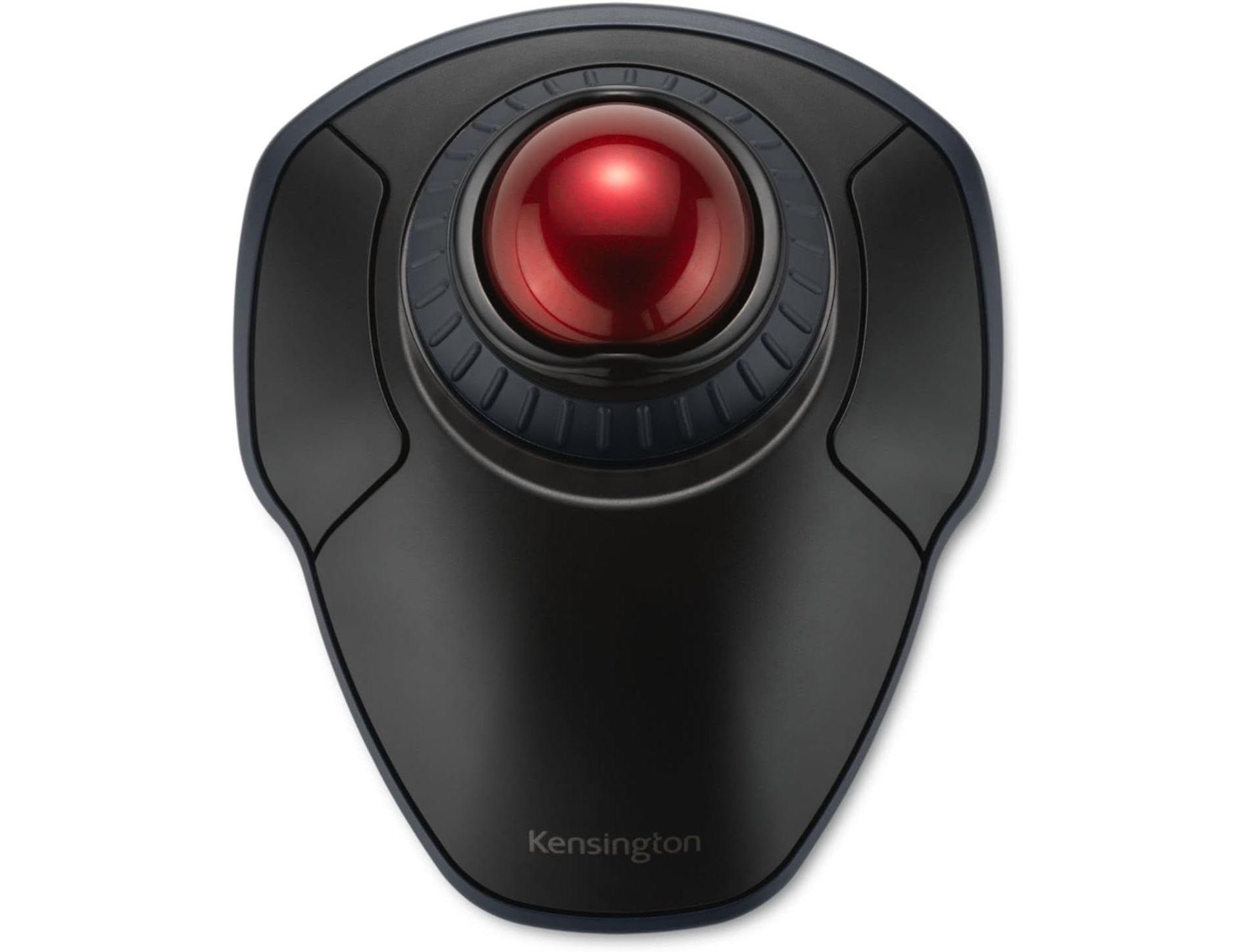 Kensington Orbit Wireless Trackball with Scroll Ring - Black-Red (K70990WW),