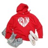Simply Sage Market Women's Graphic Hoodie Be Mine Distressed Heart - 2 of 3
