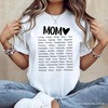 Words That Define Mom T-Shirt, Sweet Loving Mother’s White Tee for Strong and Beautiful Mothers| OrnamentallyYou - 4 of 4