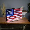 EkkoLights American Flag Infinity Light Display, Dual-Sided Patriotic LED Acrylic Decor, Red White Blue 26.3" by Melrose - 2 of 3