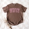 Simply Sage Market Embroidered Wifey Arched Varsity Garment Dyed Tee - 3 of 4