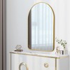 Spassway 36"H x 24"W Arched Decorative Aluminum Alloy Mirror Art Designs for Living Room Bedroom Entryway Office Home Black/Gold/Sliver Available - 2 of 4
