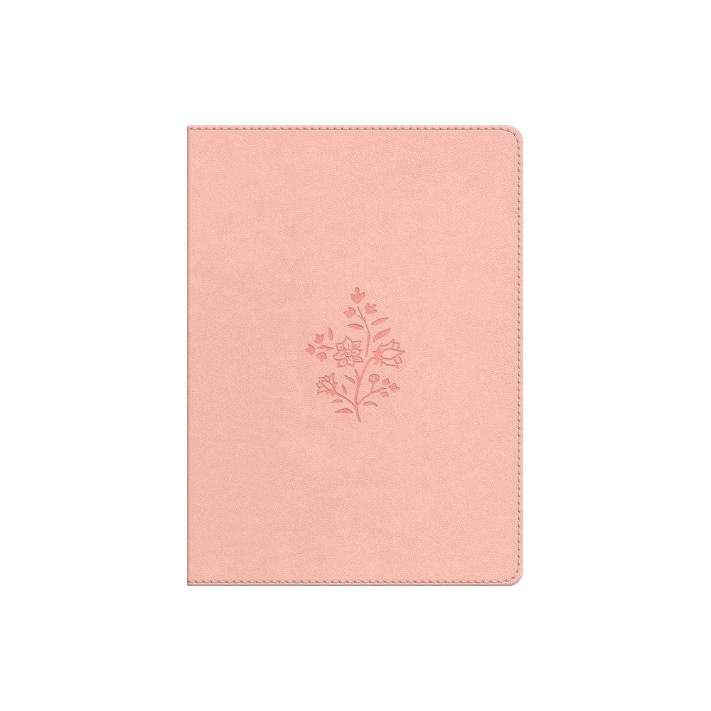 ESV Single Column Journaling Bible (Trutone, Blush Rose, Wildflower Design) - by Esv Bibles (Leather Bound)
