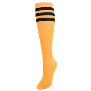 CTM Women's Julietta Fashion Knee-High Striped Socks (1 Pair) - 1 of 4