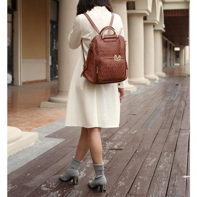MKF Collection Torra Milan “M” Signature Trendy Spacious Backpack by Mia K - Black — фото 2