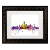 Trademark Fine Art Michael Tompsett Dallas Texas Skyline Matted Framed Art - 2 of 4