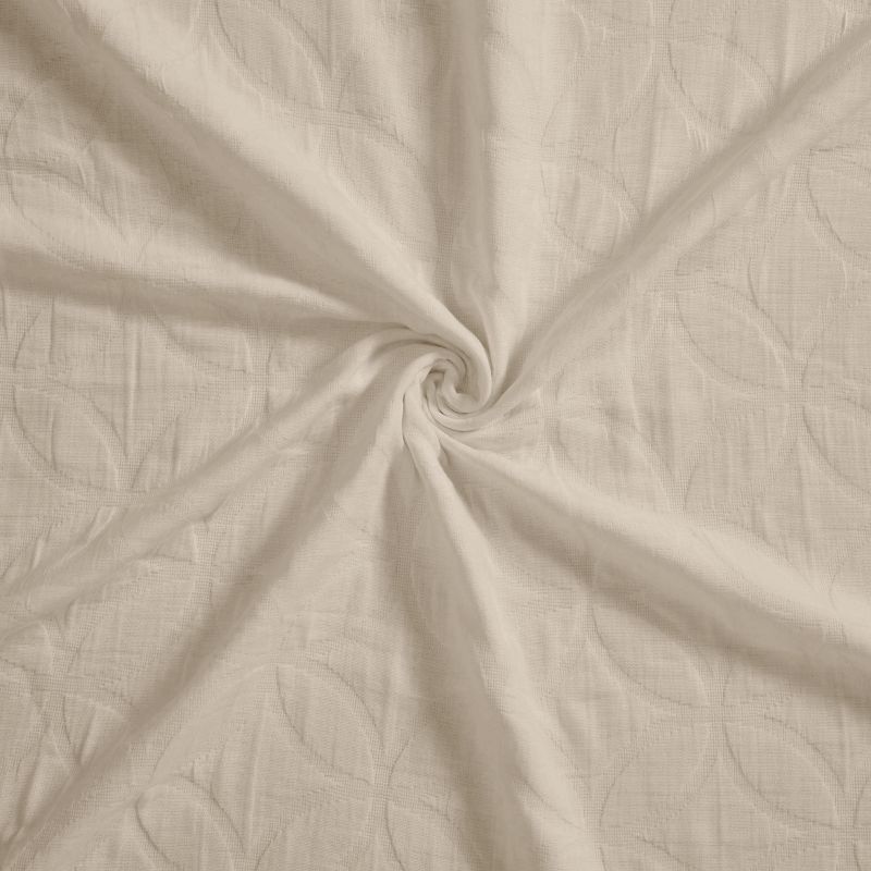 Classic Cotton Matelasse Jacquard Geometric Circle Bedspread Set by Blue Nile Mills, 5 of 8