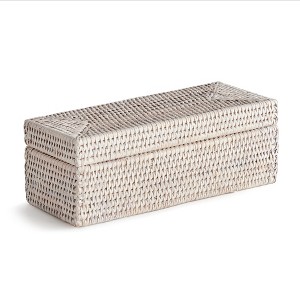 Plum & Post Burma Rattan 3-Compartment Lidded Box - 1 of 4