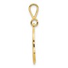 Black Bow Jewelry 14k Yellow Gold, Maci Collection, LG Filigree Script Initial A Pendant - 2 of 4