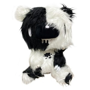Gloomy Bear - Black With Gloomy Bear Sitting Pose Long Hair Fur Plush 7"H - 1 of 2