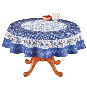 Collections Etc Rooster Country Tablecloth - 1 of 2