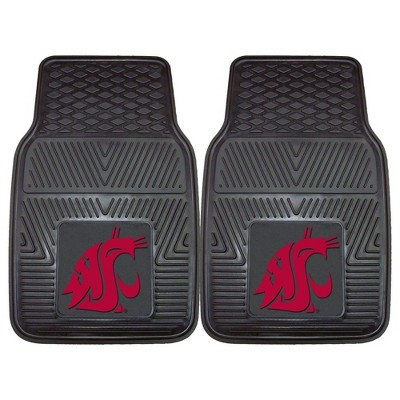 NCAA Washington State Cougars Vinyl Car Mat Set - 2pc