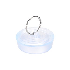 Unique Bargains Rubber Clear Hanging Ring Bathtub Kitchen Drain Stopper - 1 of 4