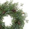 Mixed Juniper and Pinecone Wreath 26"D - 2 of 2