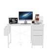 Chery Life 47.3"Office Desk With Power Outlet,3 Drawers,Side Pocket, Study Desk, For Home Desk, Company Computer Desk - 3 of 4