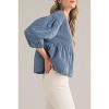 Women's Quilted Babydoll Top - &merci - 3 of 4