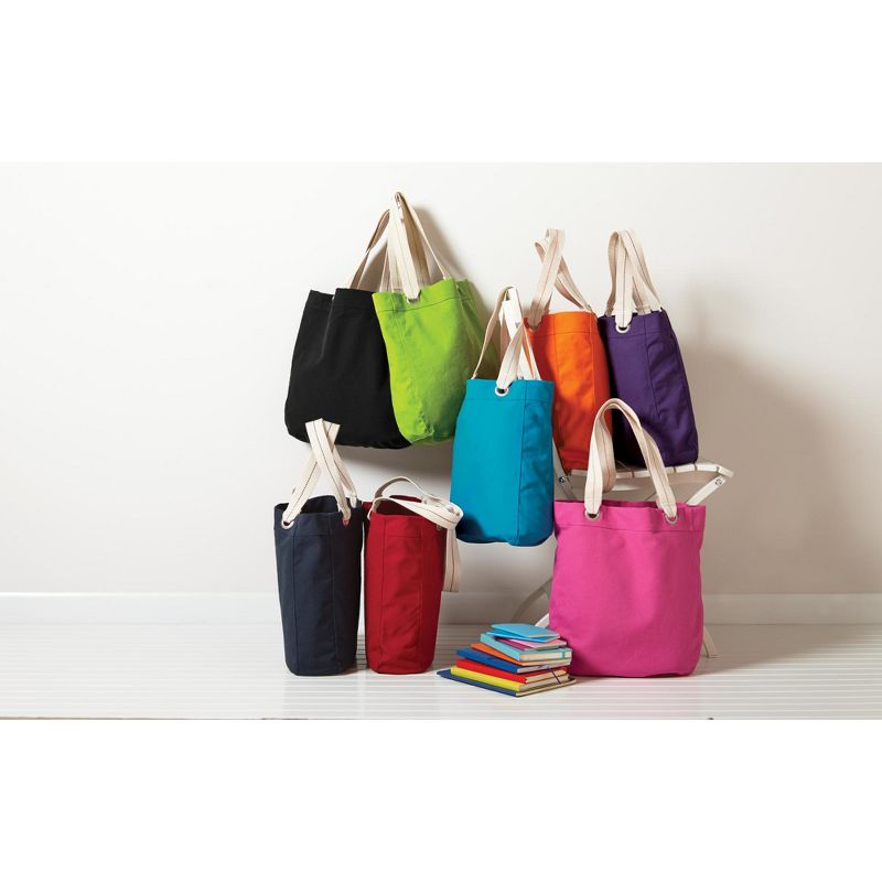 Reusable Tote Handbag Spacious And Durable Canvas Heavy Duty Tote Bag With Interior Pocket, 5 of 7