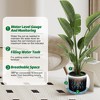Dia Round Self-Watering Planter (10" Pot Opening) with Drainage & Water Monitor - 3 of 4