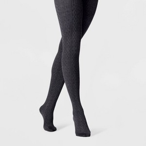Women's Cable Sweater Tights - A New Day™ - 1 of 2